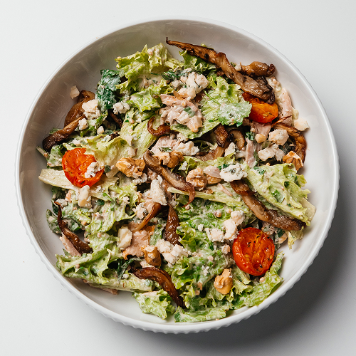 Салат с голубым сыром