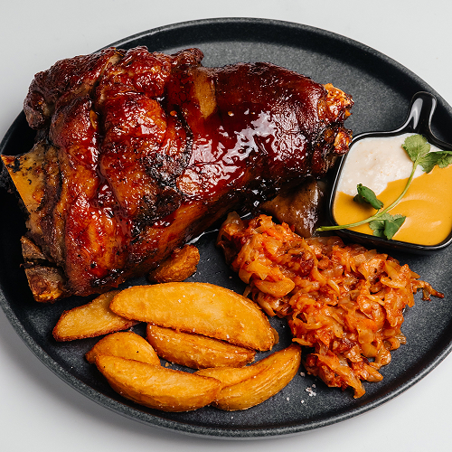 Карамелизированная свиная рулька